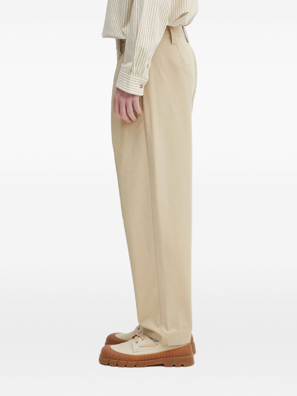 pleated-pocket trousers - 3
