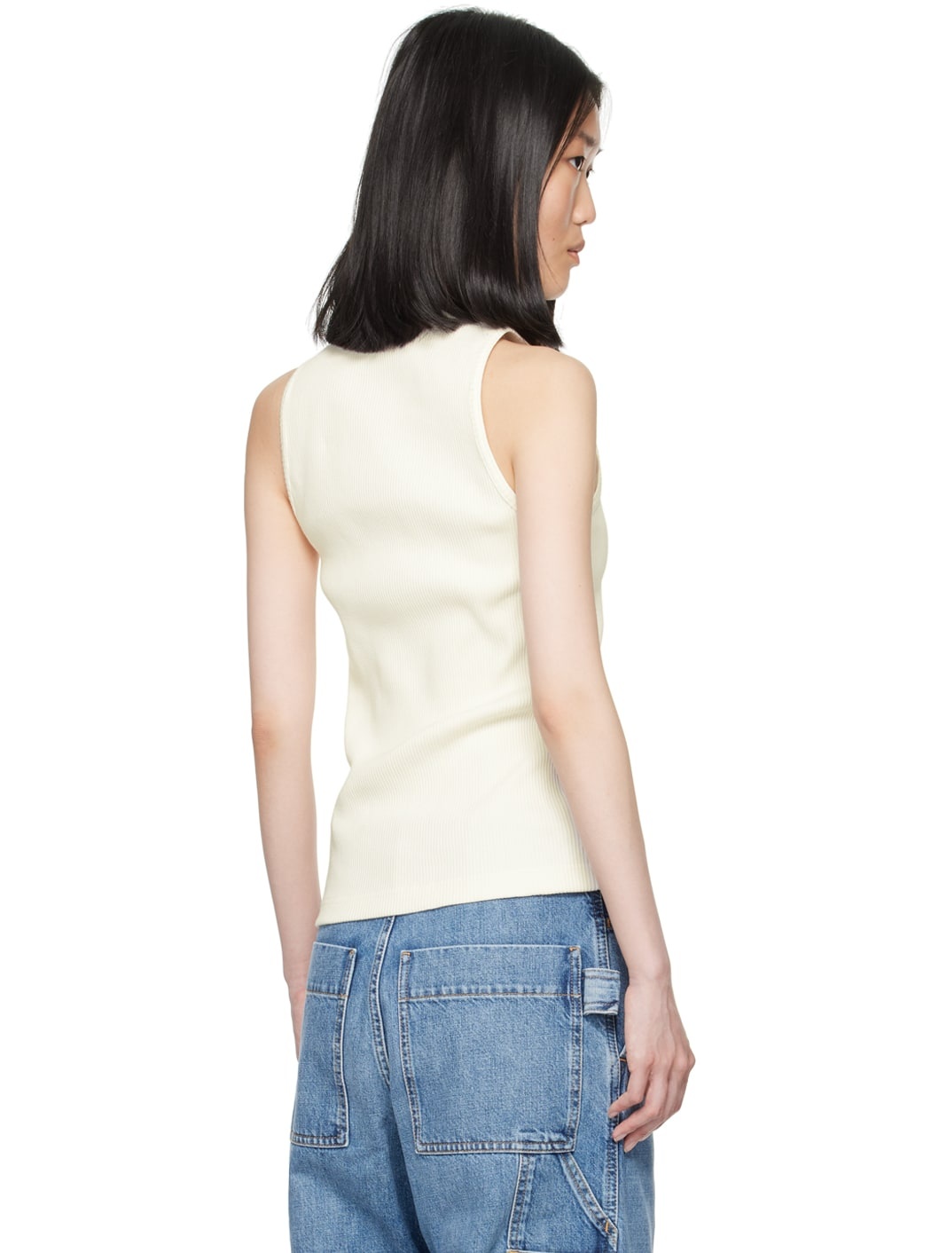 Off-white Compact Rib Tank Top - 3
