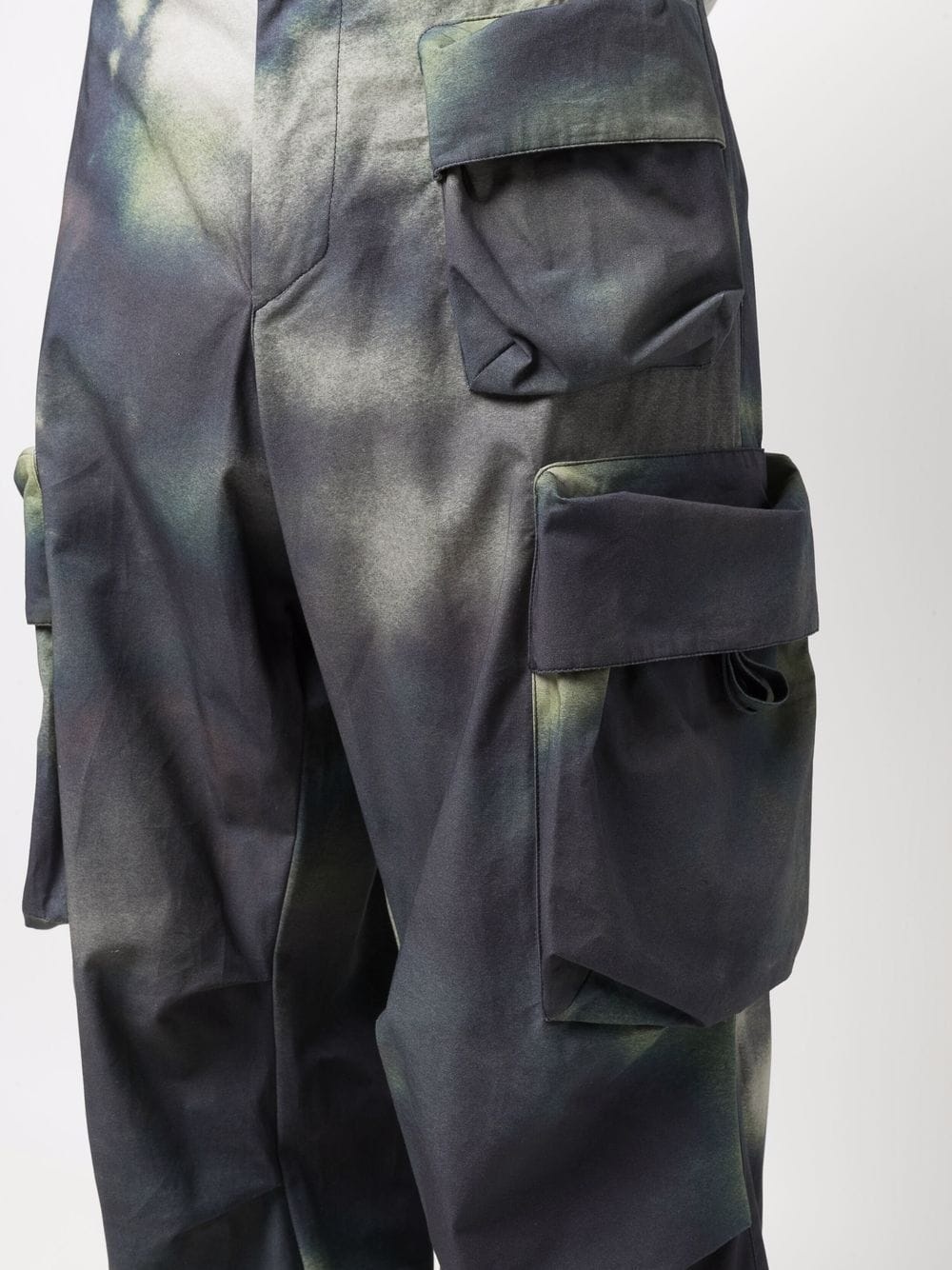 tie-dye cargo-pocket trousers - 5