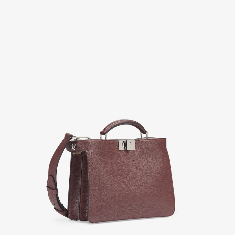 Dark red leather bag 3