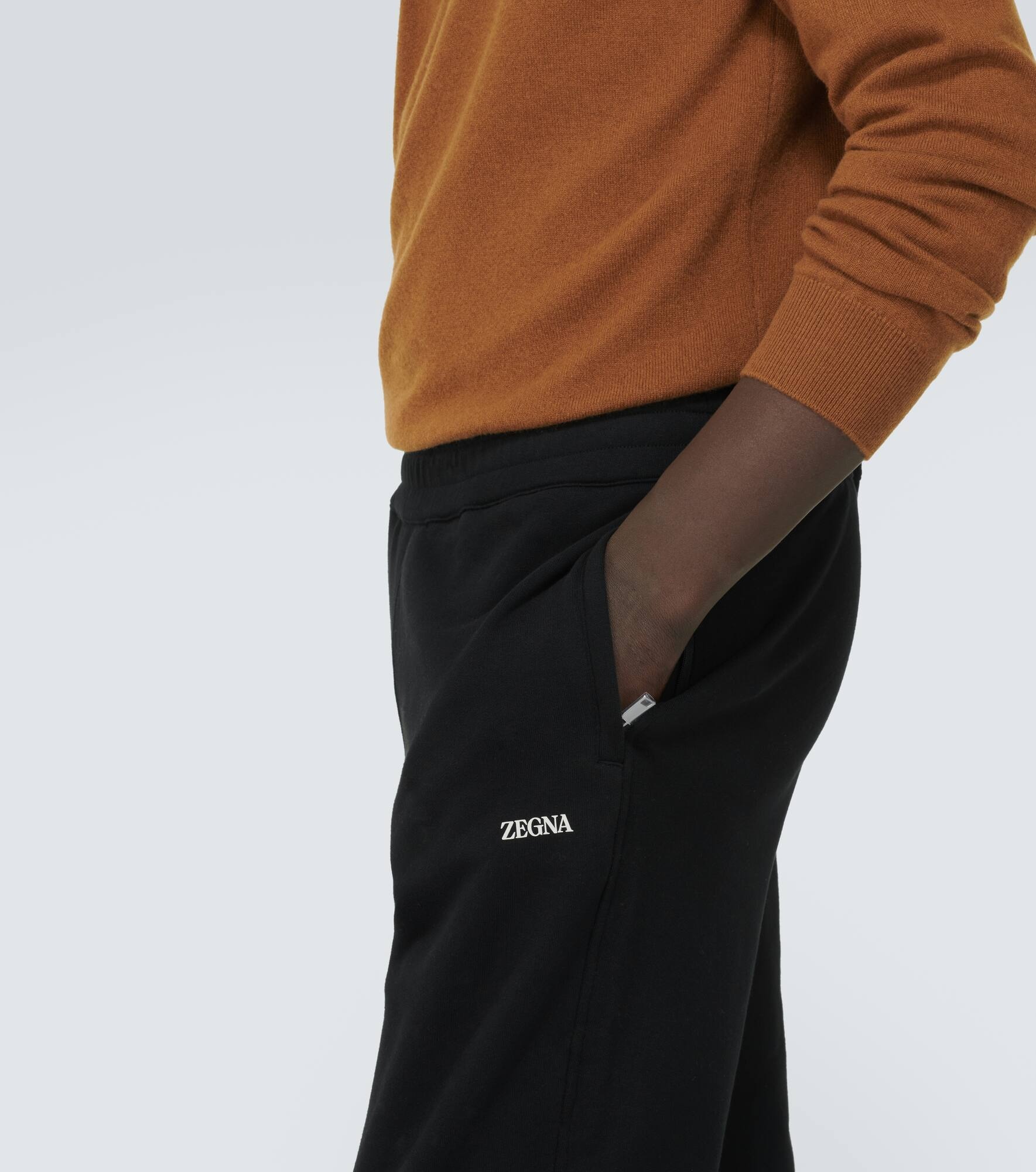 Cotton jersey sweatpants - 5