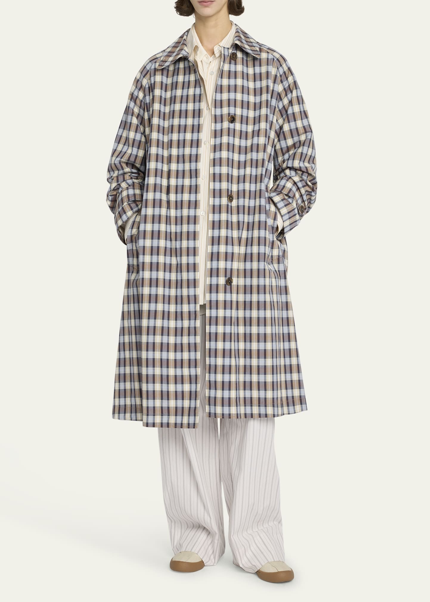 Caster Striped Oversized Button-Down Shirt - 2
