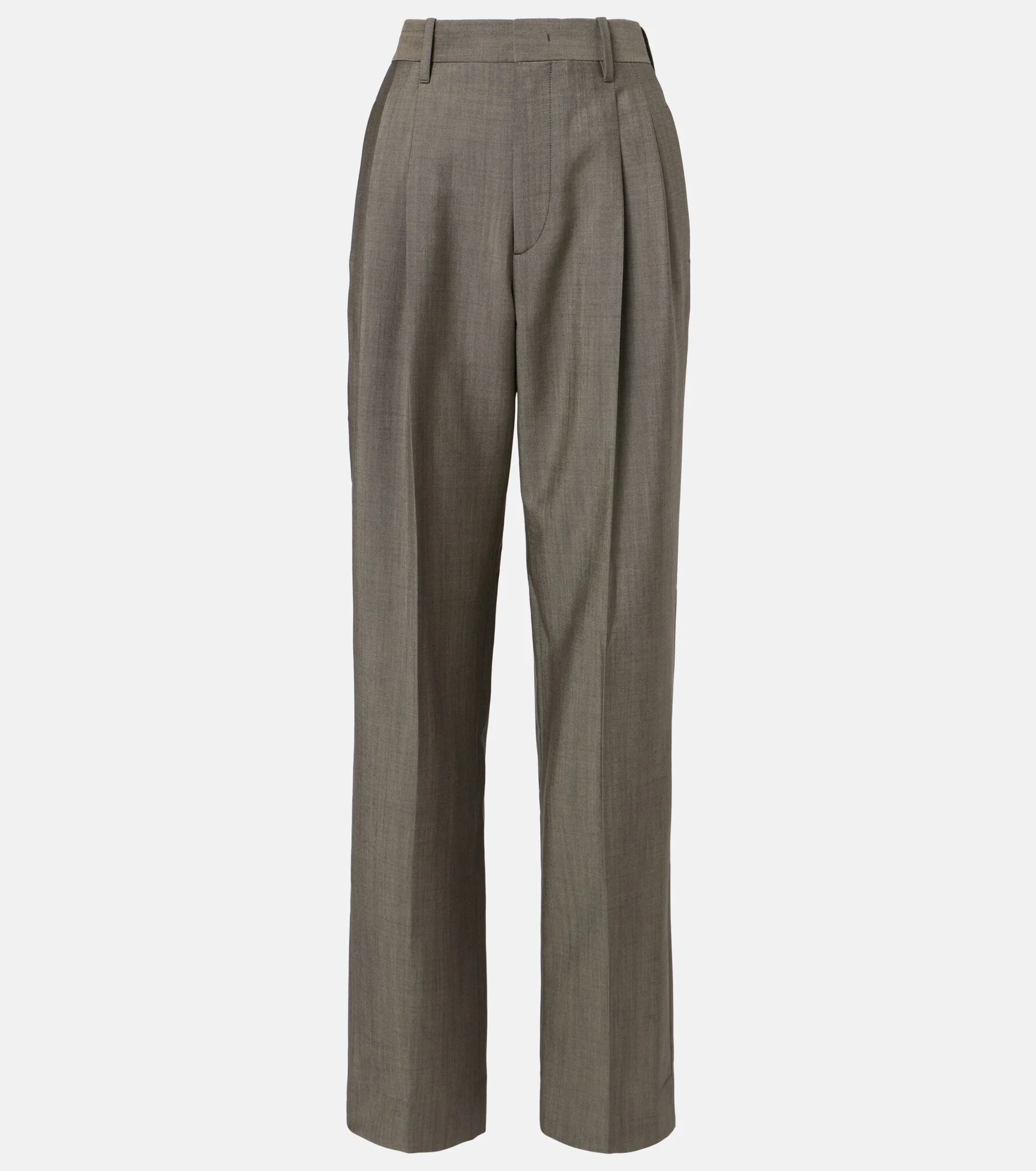 Wool and mohair straight pants - 1