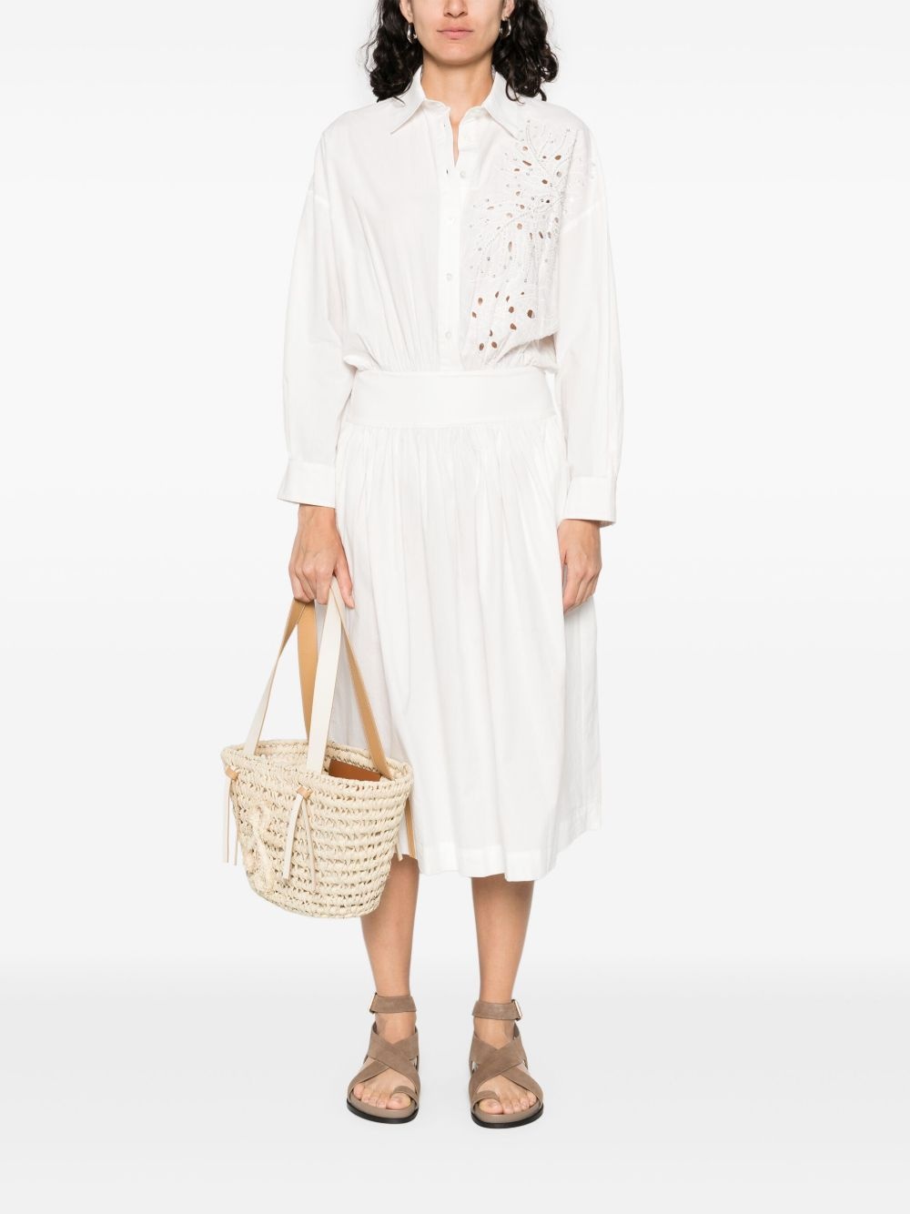 cotton midi dress - 2