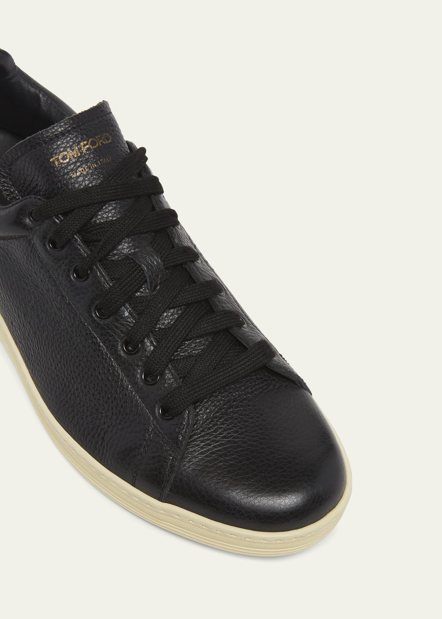 Men's Warwick Grained Leather Sneakers - 5