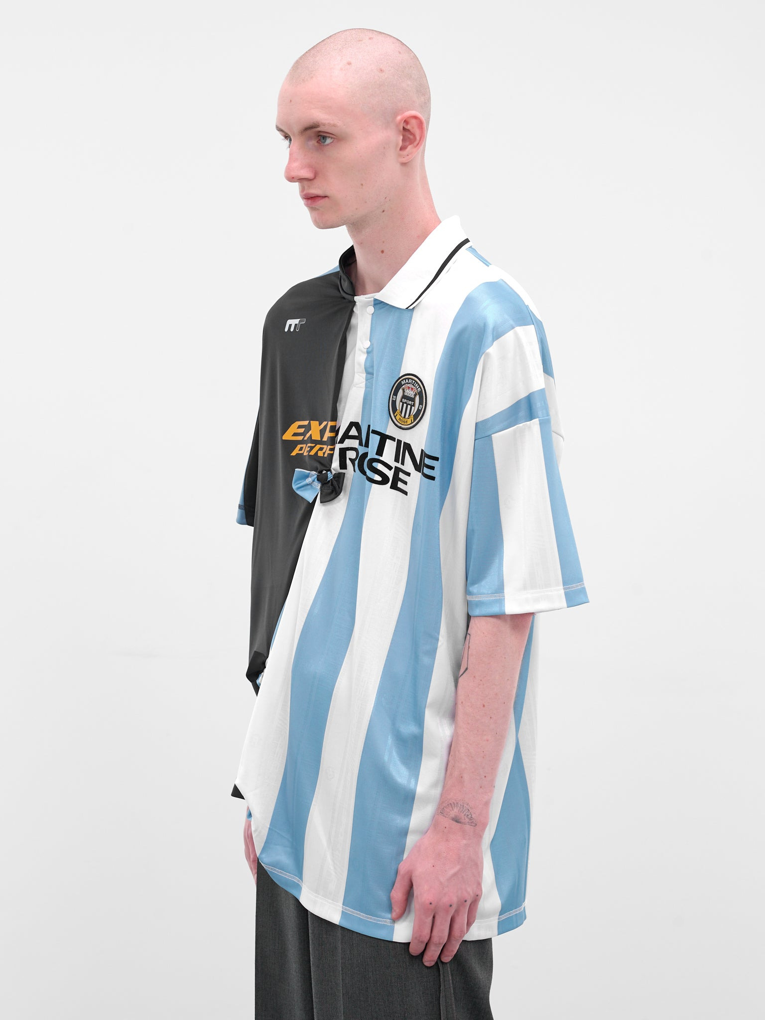 Blue Reconstructed Football Jersey - 2