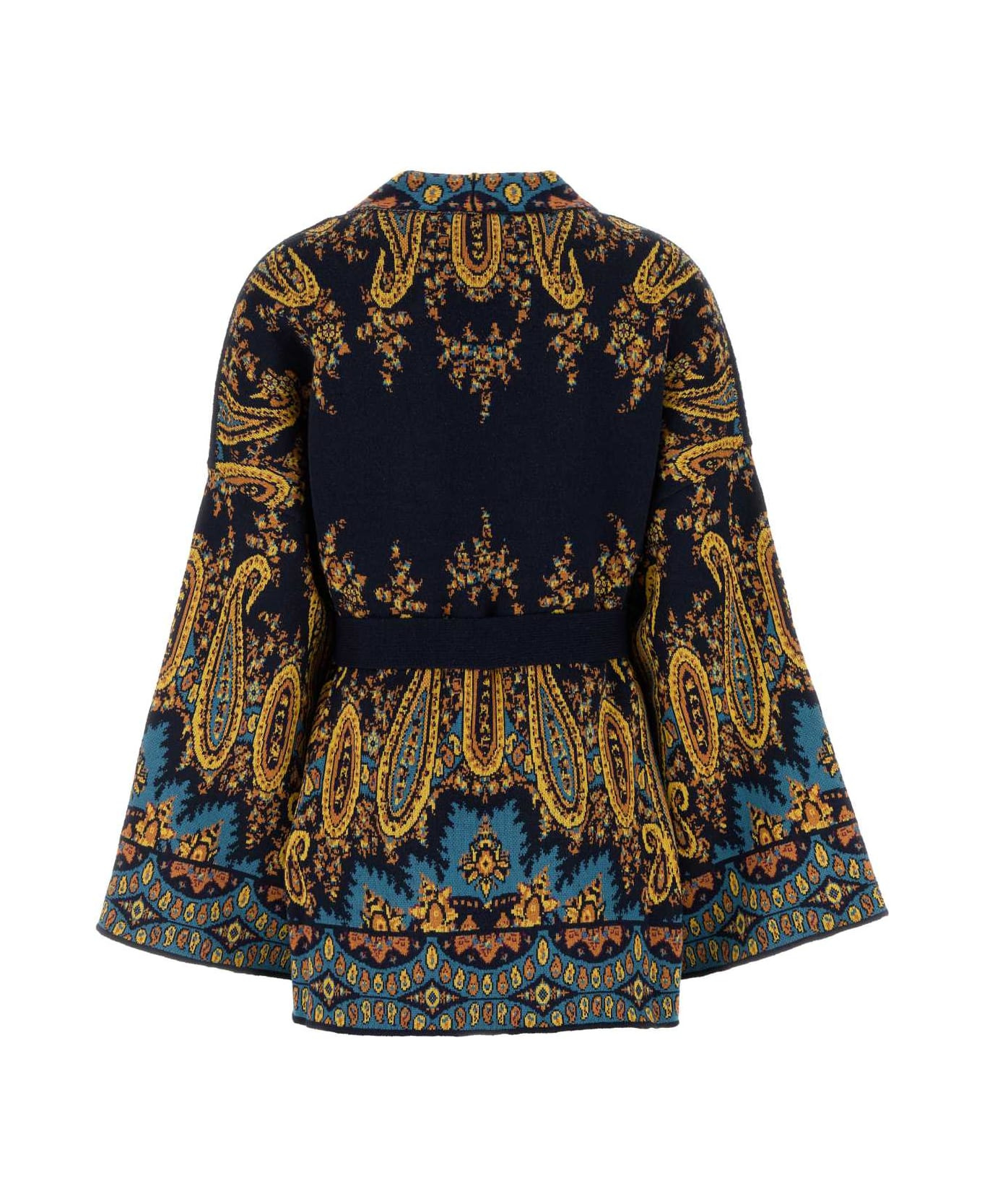 Embroidered Cotton Blend Cardigan - 2