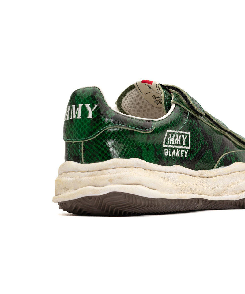 "BLAKEY" OG Sole Python Printed Leather Low-top Sneaker 26