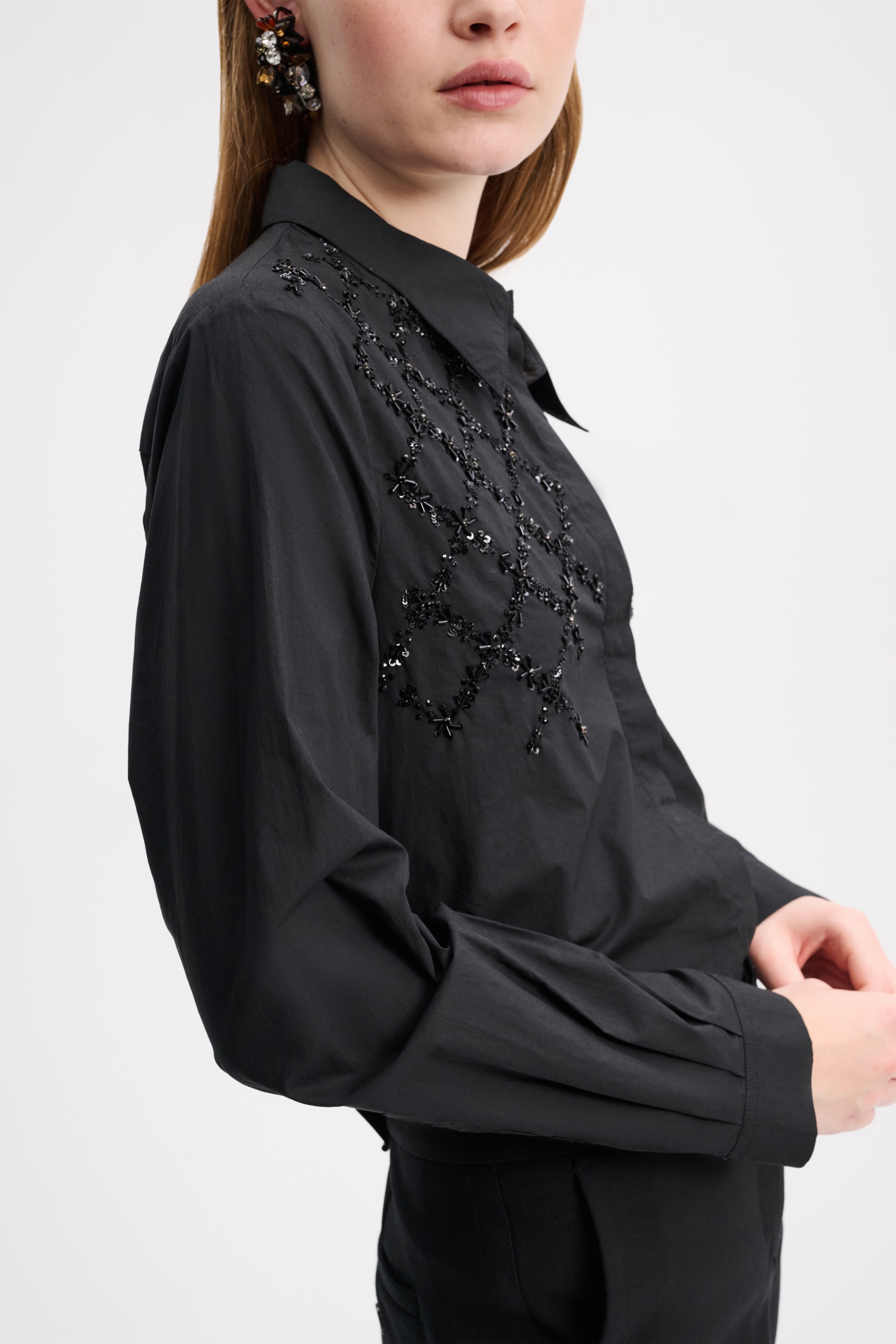 SPARKLING POPLIN blouse - 4