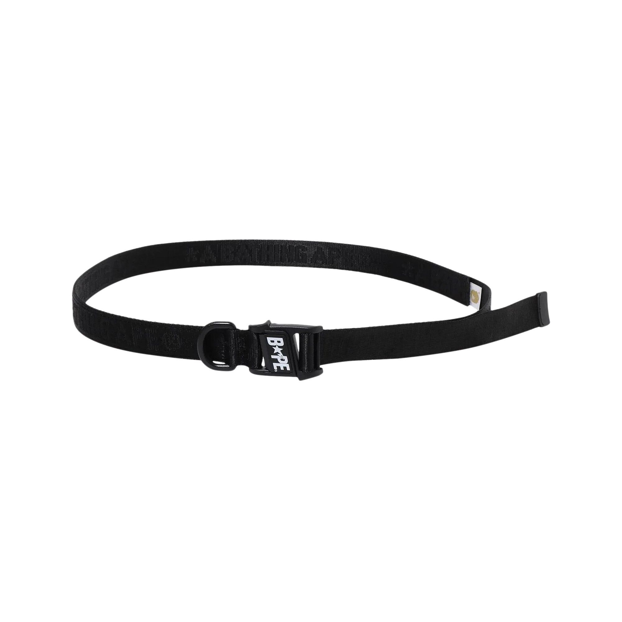 A BATHING APE® BAPE Logo Tape Belt 'Black' | REVERSIBLE