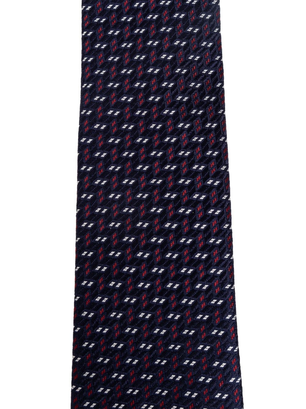 geometric-pattern print tie - 3