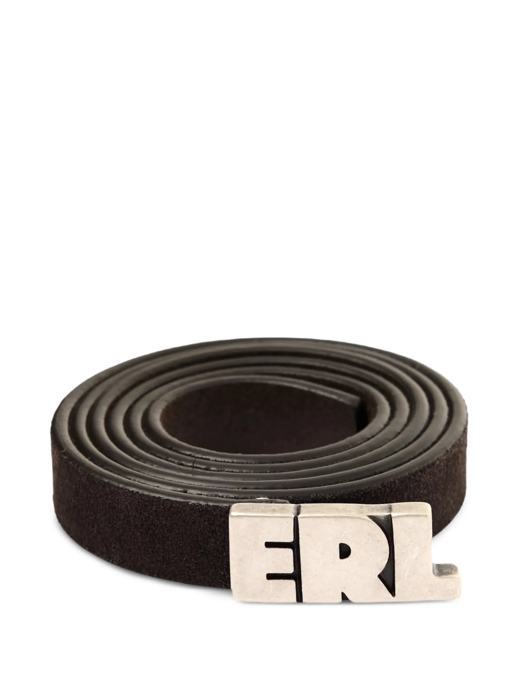 Erl Distressed Leather Belt - 1