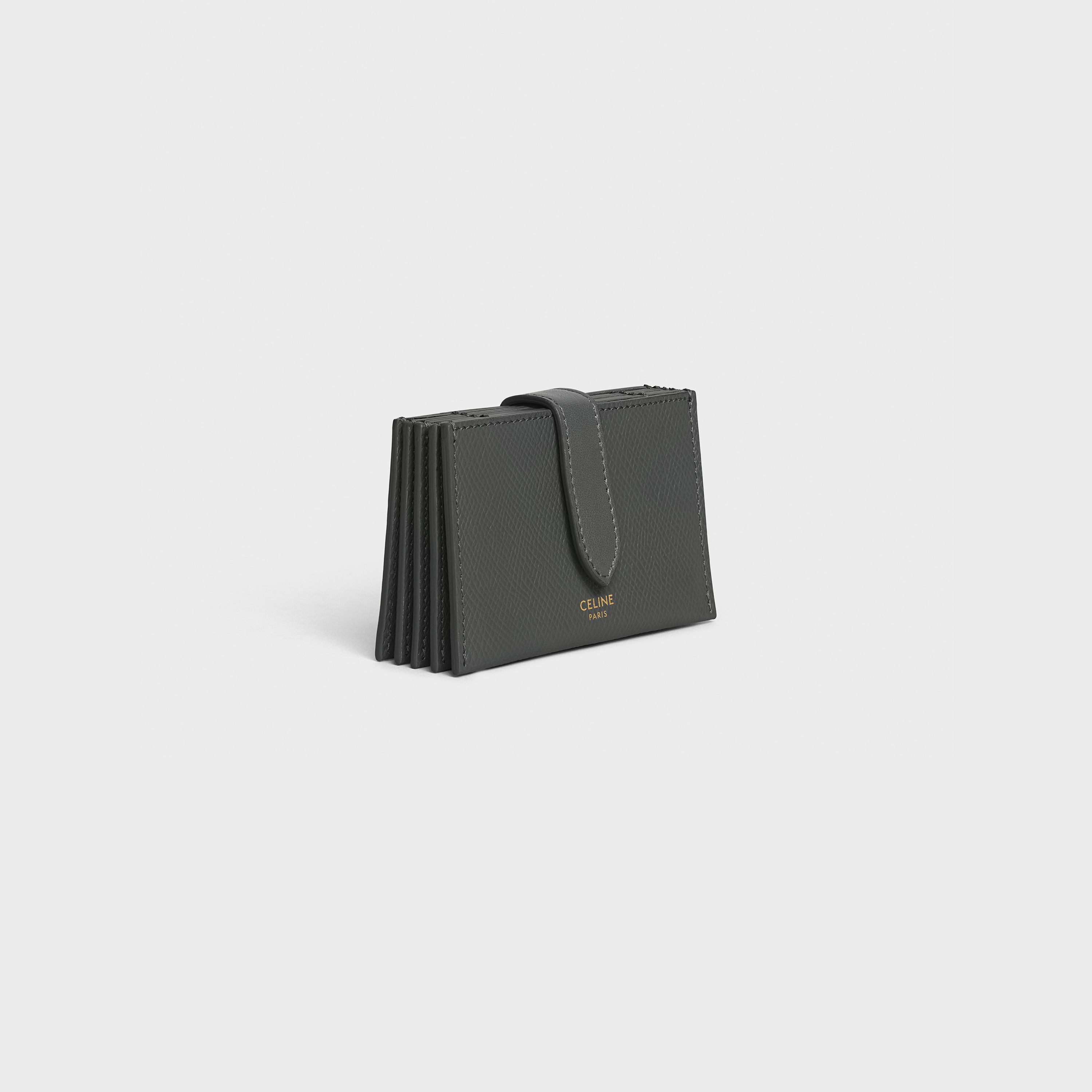 Accordeon card holder in Grained calfskin - 2