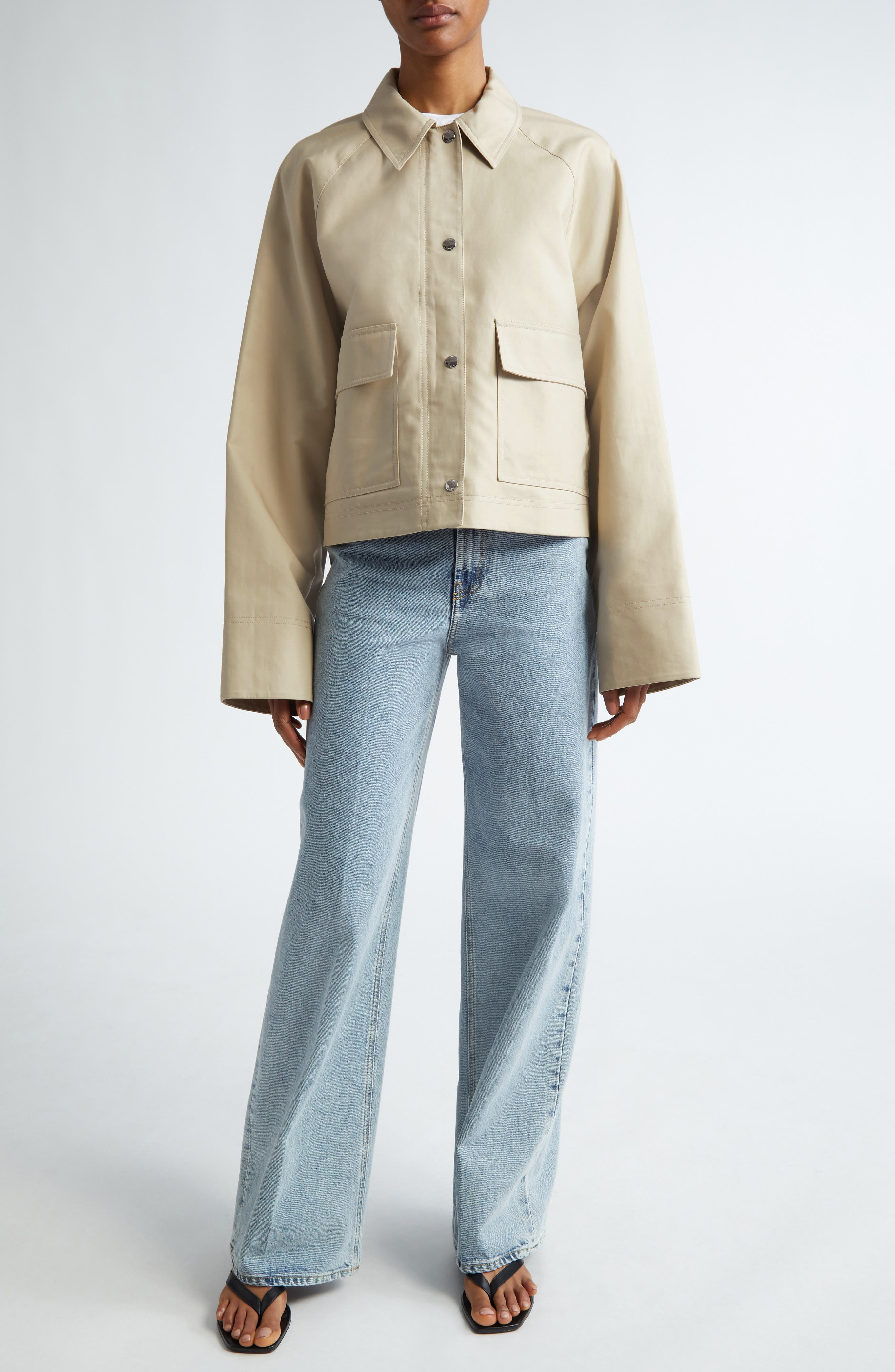 TOTEME Twisted Organic Cotton T-Shirt in Off White at Nordstrom - 2