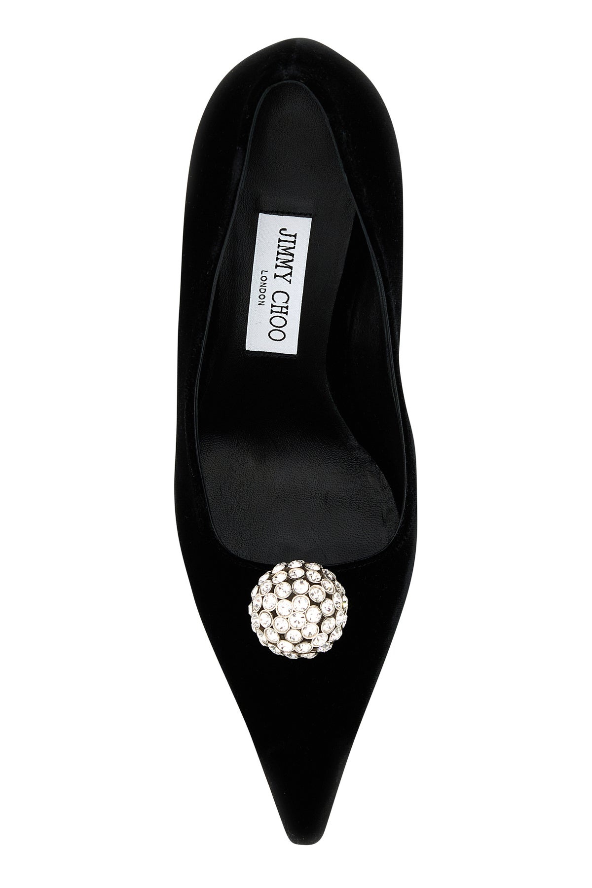 Black velvet Orb pumps - 4