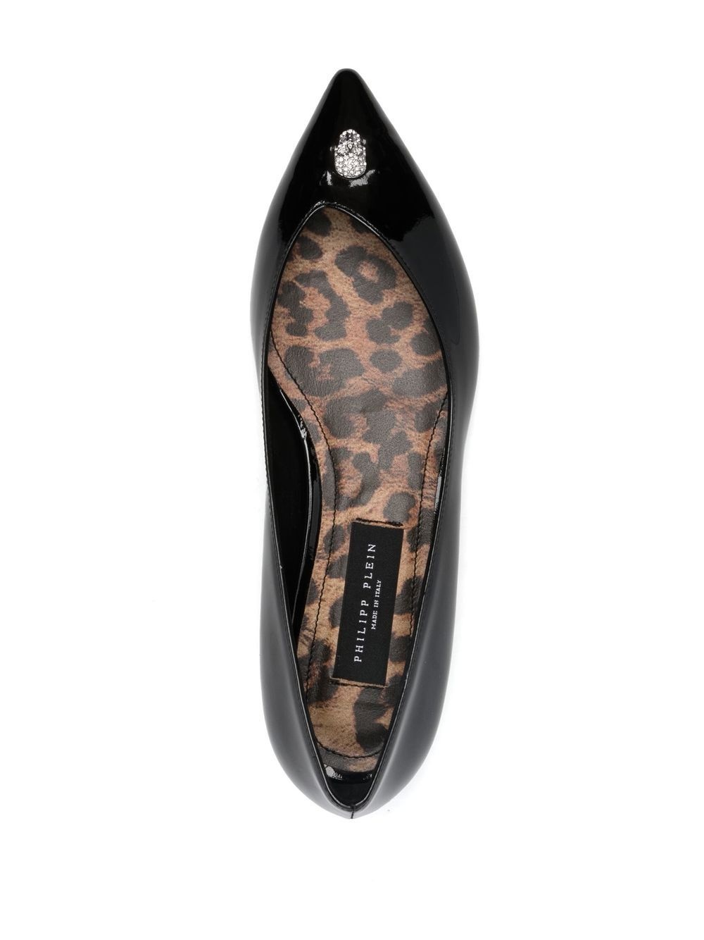 skull-stud ballerina shoes - 4