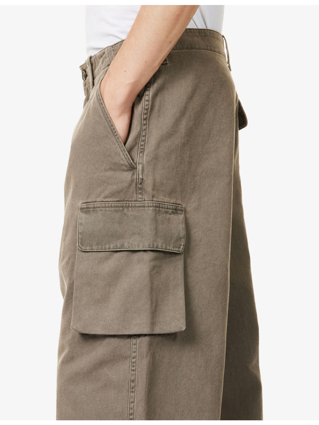Mount Cargo Wide-Leg Denim Trousers - 5