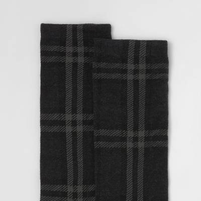 Burberry Check Cotton Cashmere Blend Socks outlook