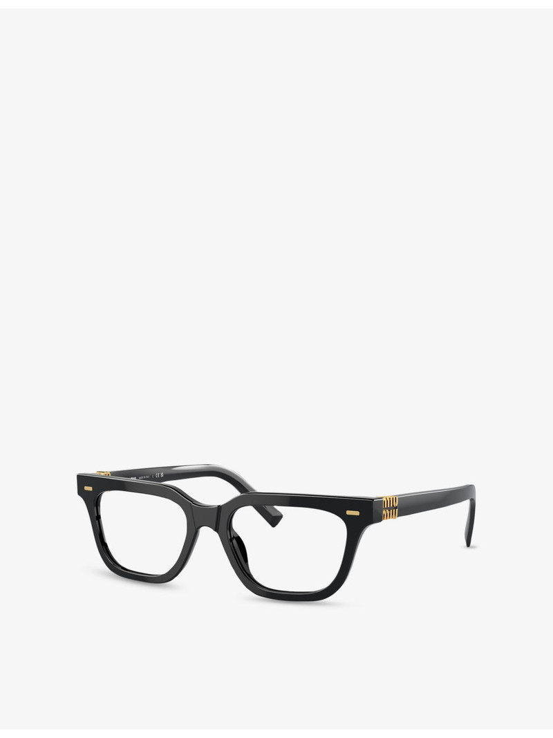MU 07XV Rectangle-Frame Acetate Glasses 1