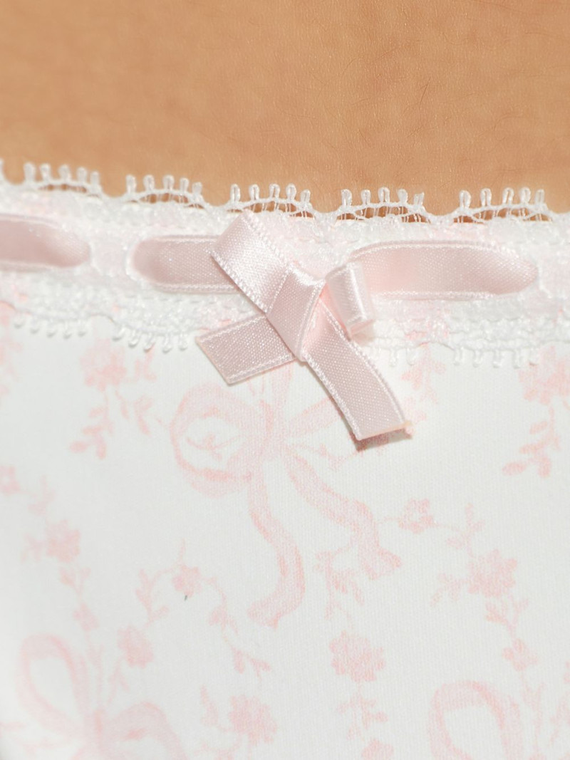 LoveShackFancy Harbor bow-detail bikini outlook