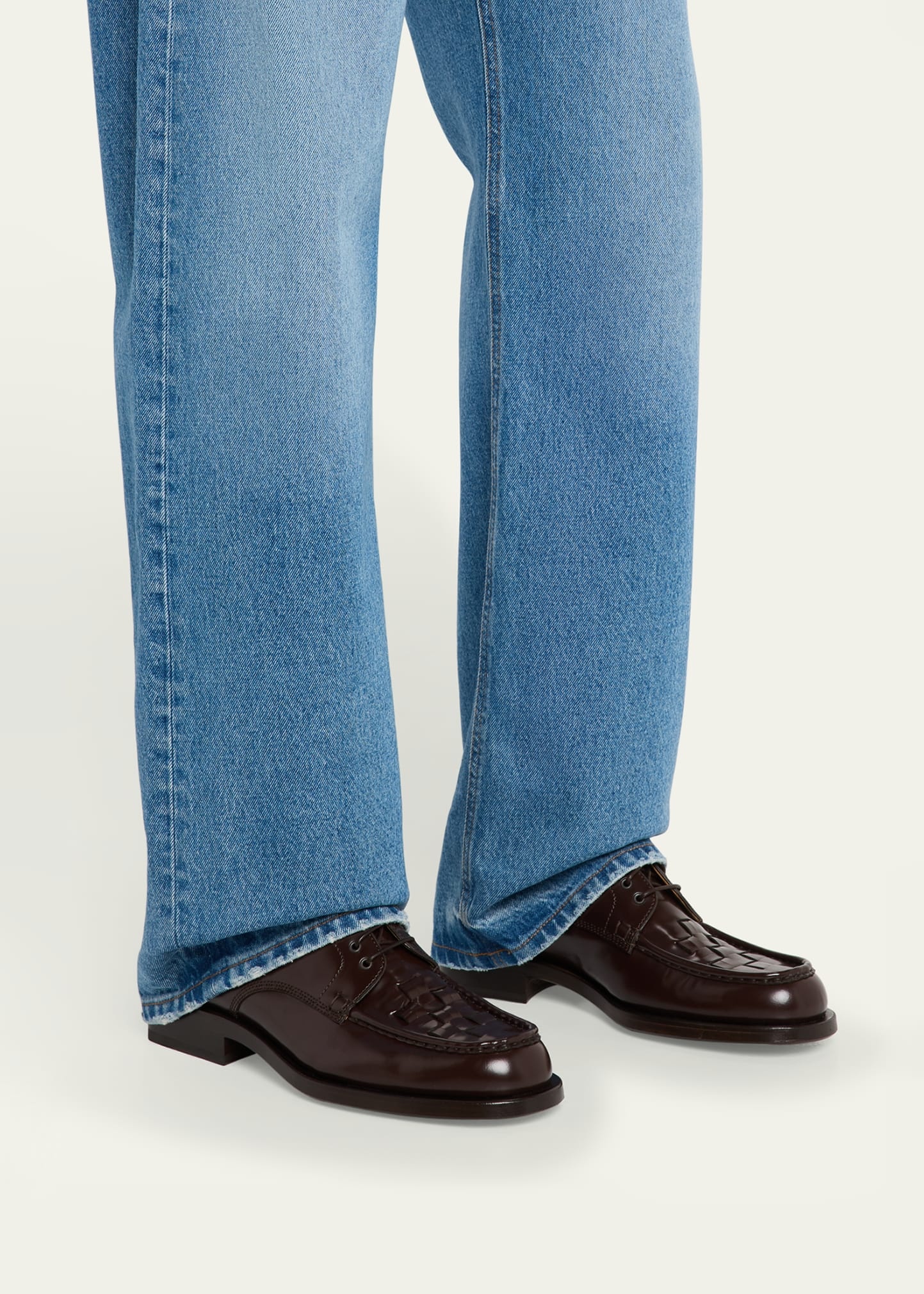 Men's Les Derbies Tressees Calfskin Derby Shoes - 2