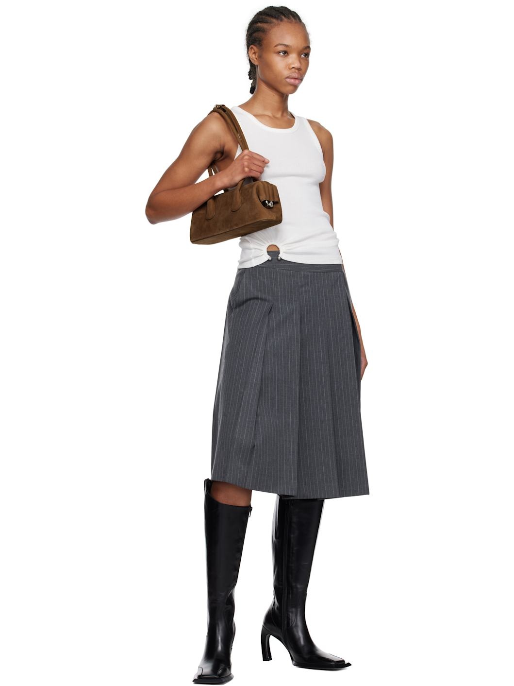 Brown Boat Wide Mini Bag - 4