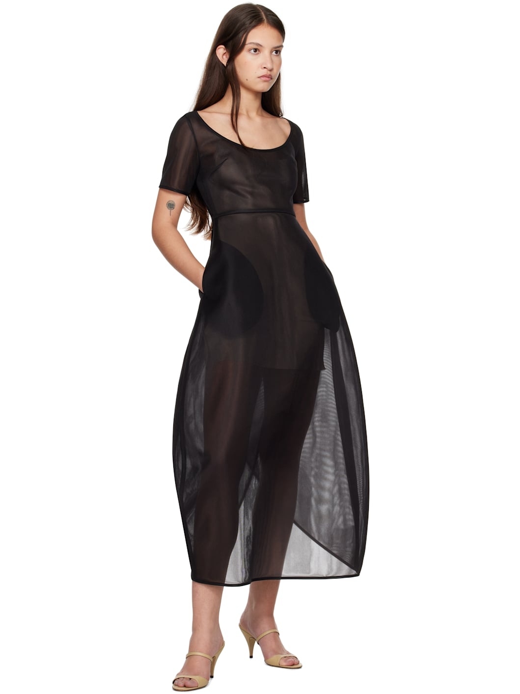 Black Lily Maxi Dress - 4