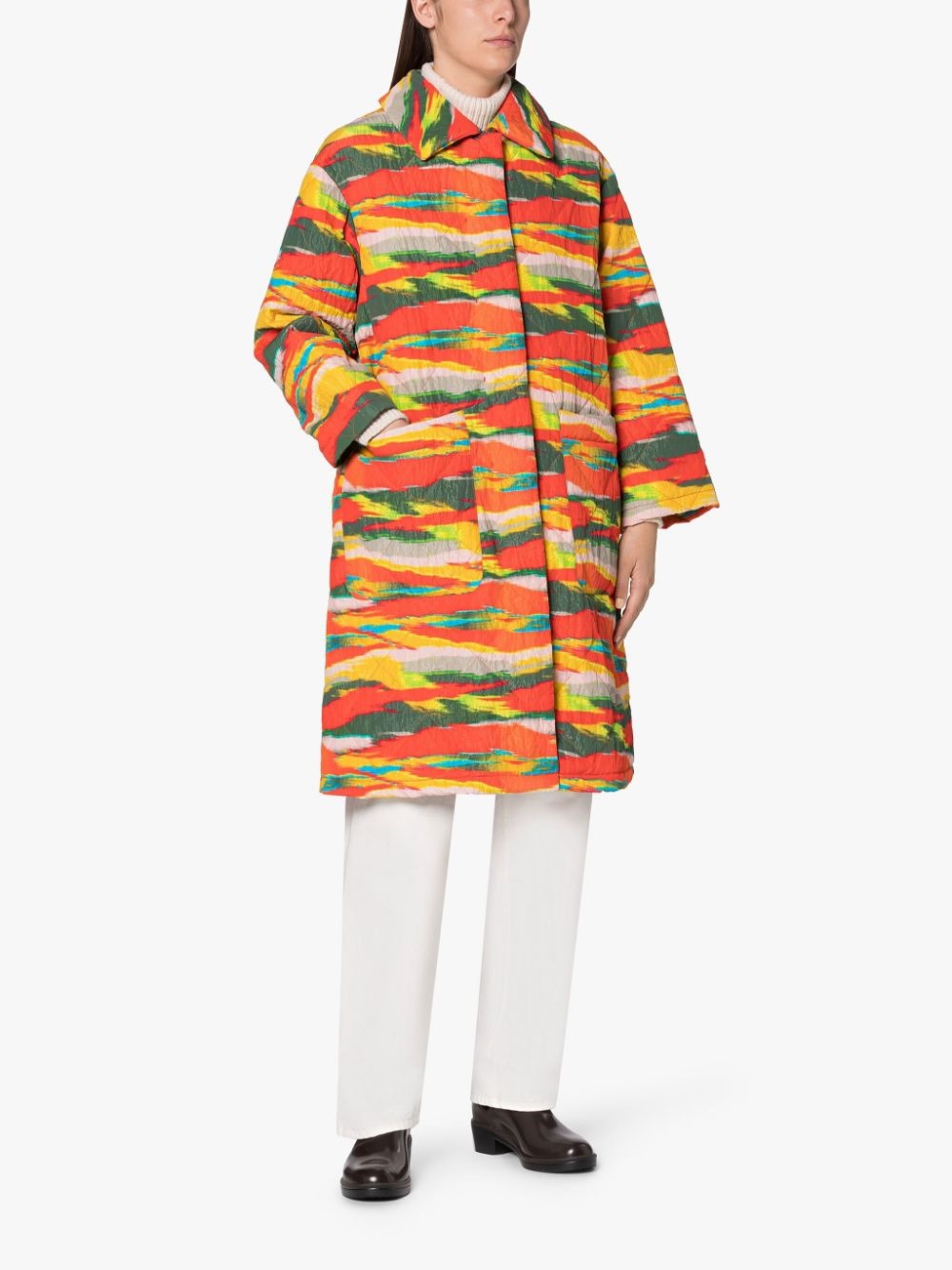 KENNA POP CAMO NYLON QUILTED COAT - 2