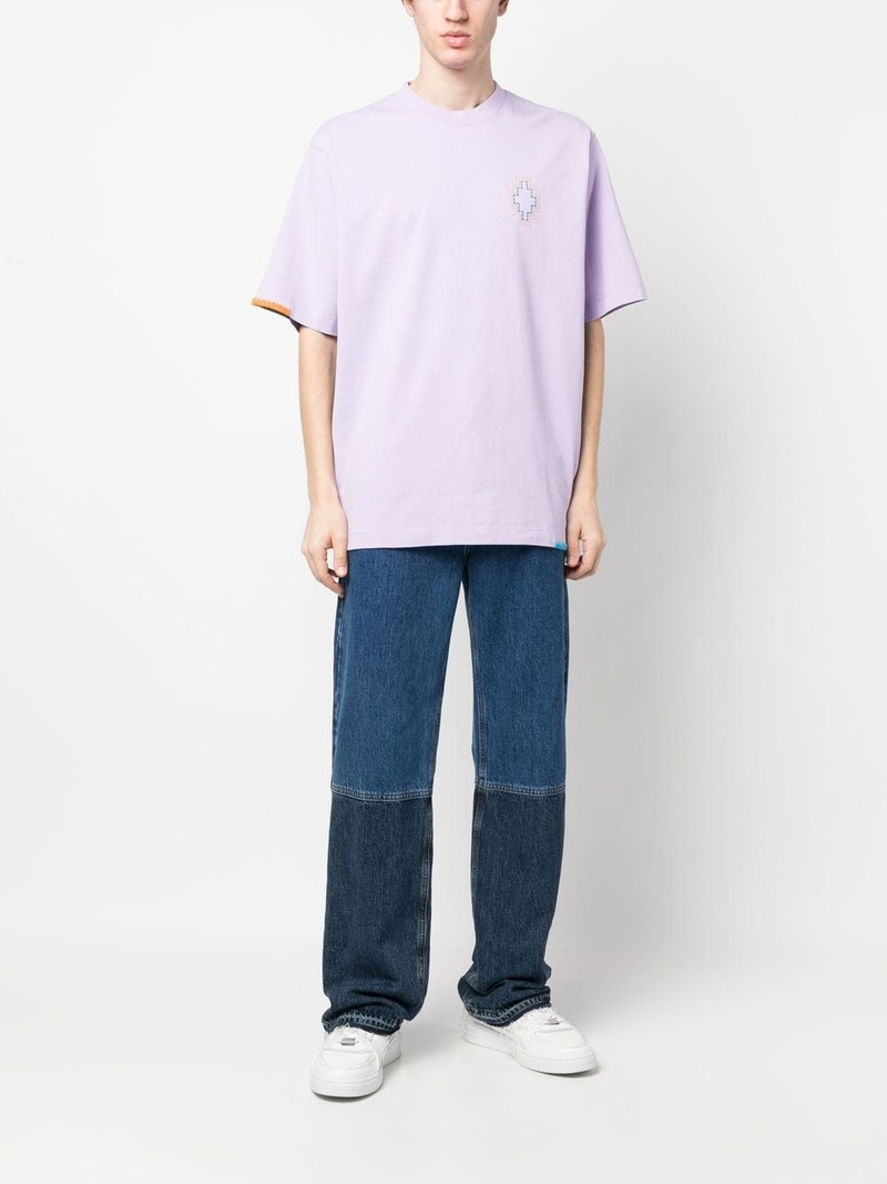 Marcelo Burlon County Of Milan Stitch Cross cotton T-shirt outlook