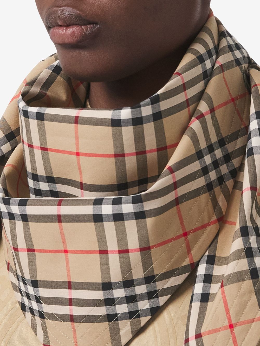 Vintage Check gabardine bandana - 2