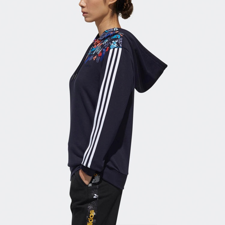 (WMNS) adidas neo Casual Sports Pullover Navy Blue DW7762 - 5