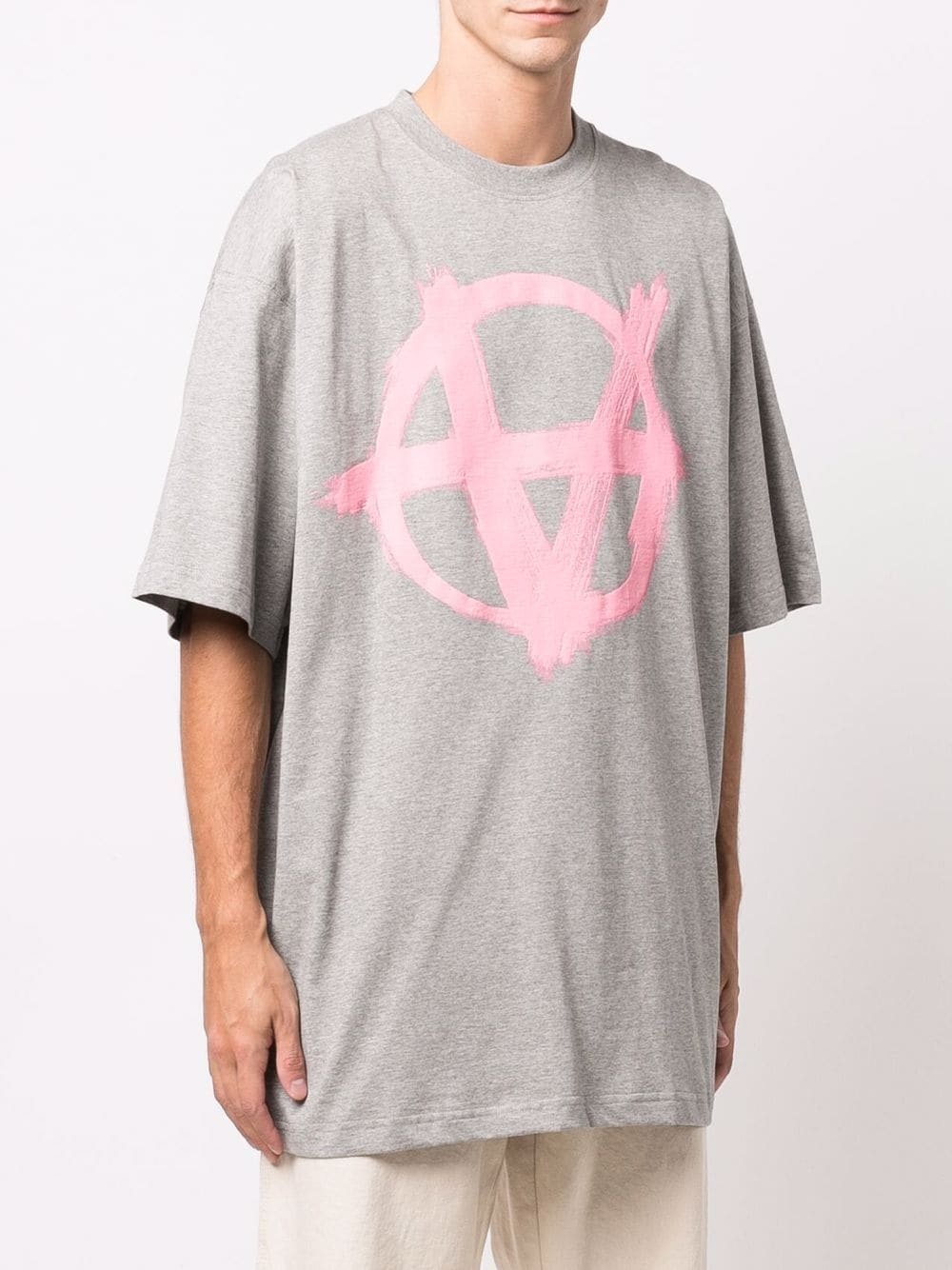 Anarchy logo-print cotton T-shirt - 4