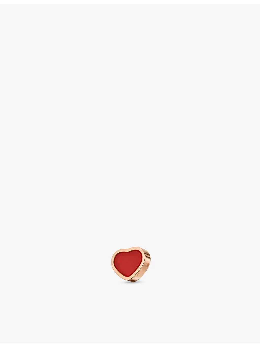 My Happy Hearts 18ct rose-gold and carnelian single stud earring - 1