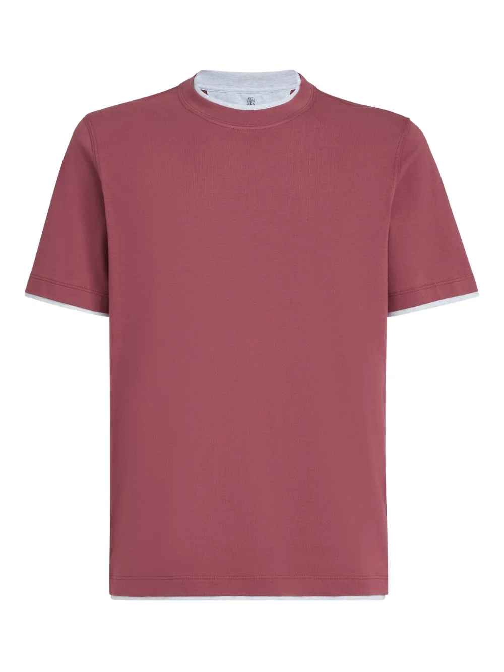 faux-layering crew-neck T-shirt - 1