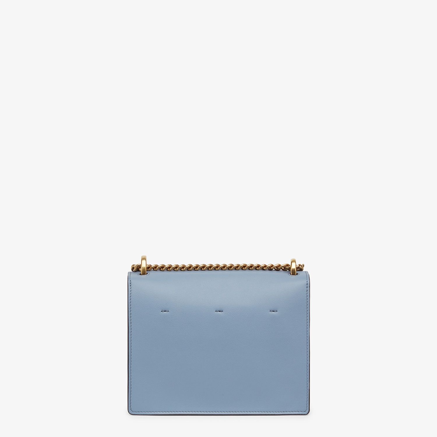 Light blue leather mini-bag - 4