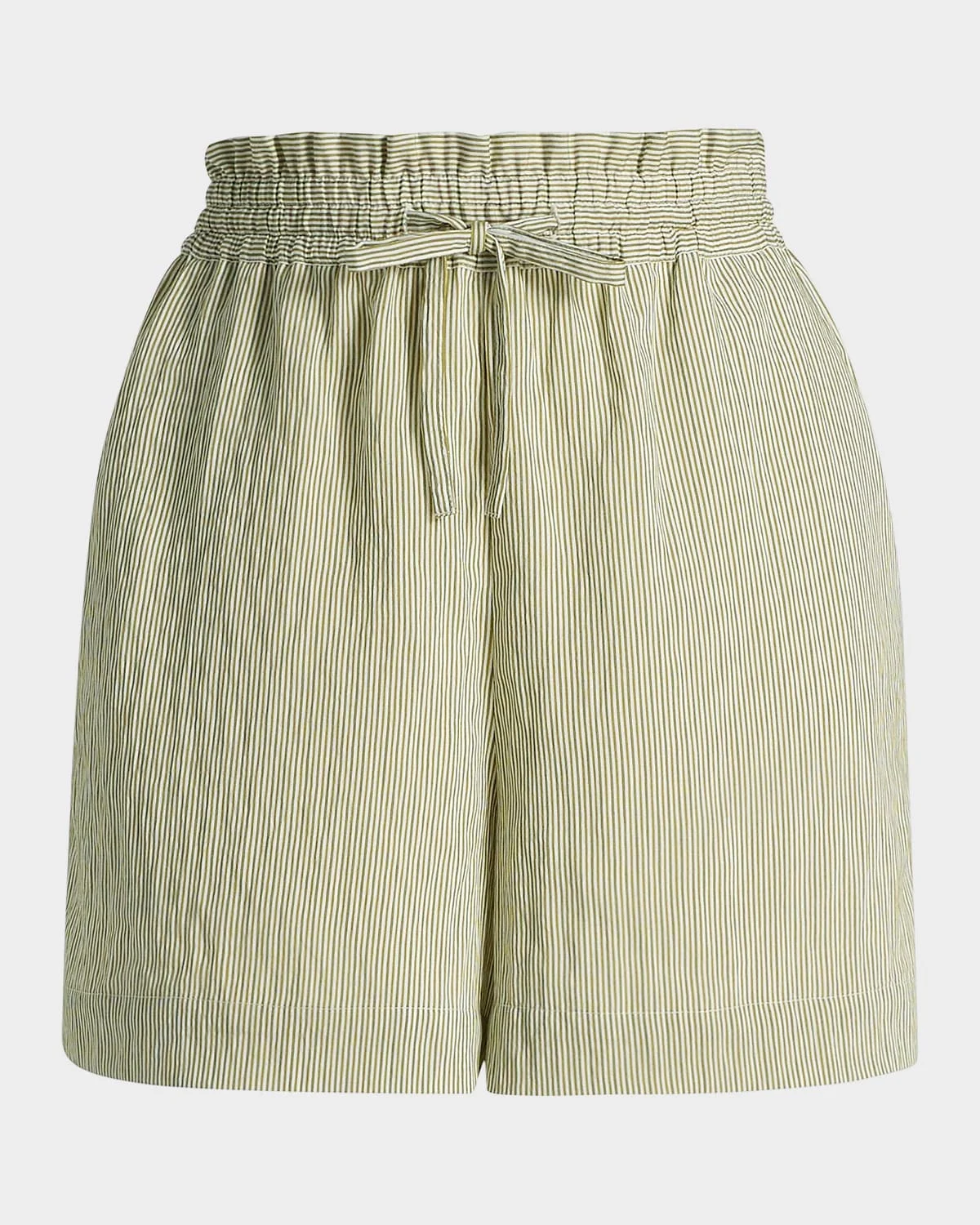 Belen Striped Shirting Shorts - 1