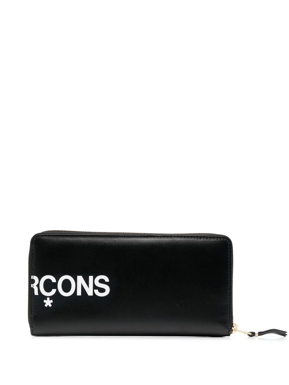 logo-print zip purse - 2