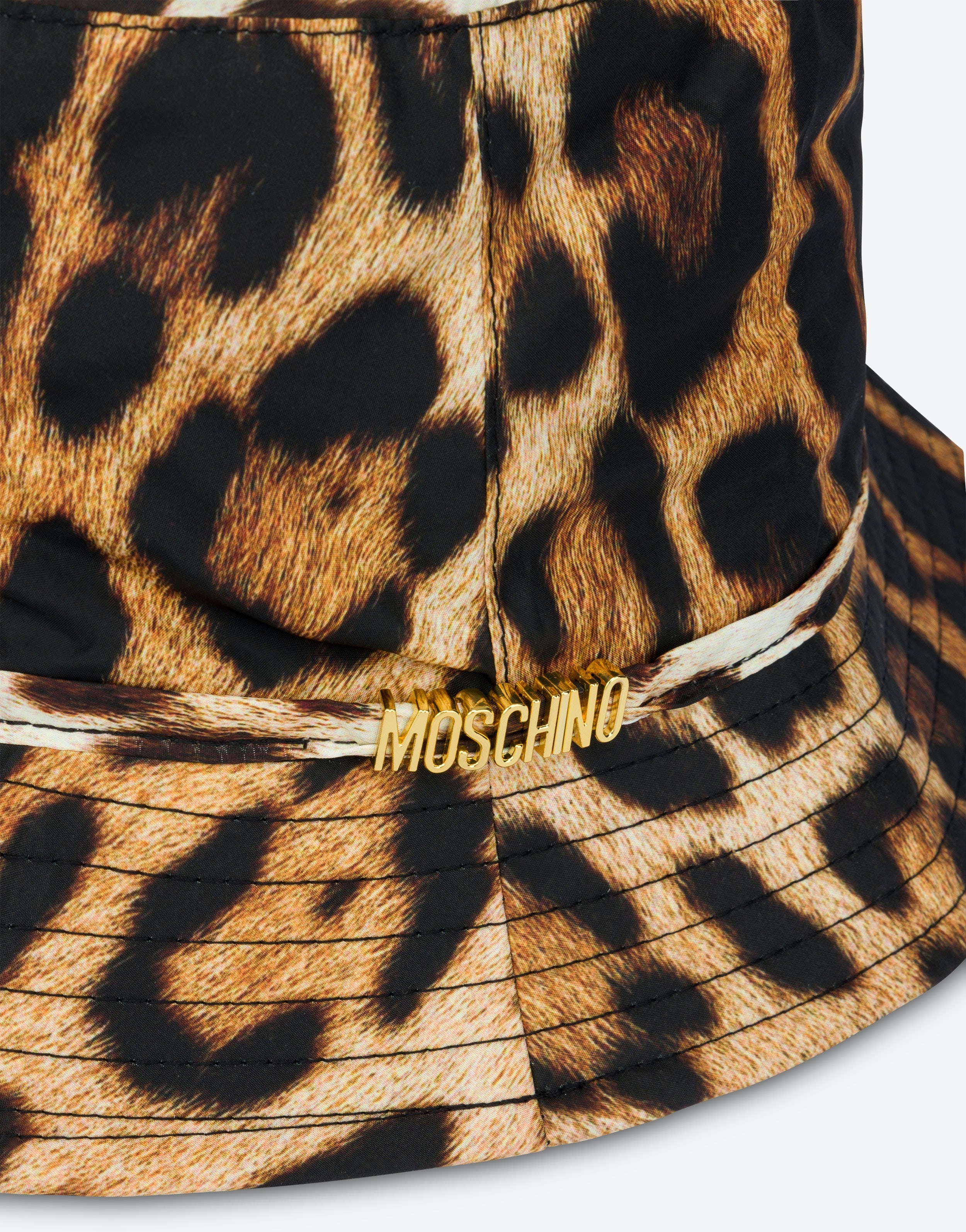NYLON LEOPARD PRINT HAT - 3