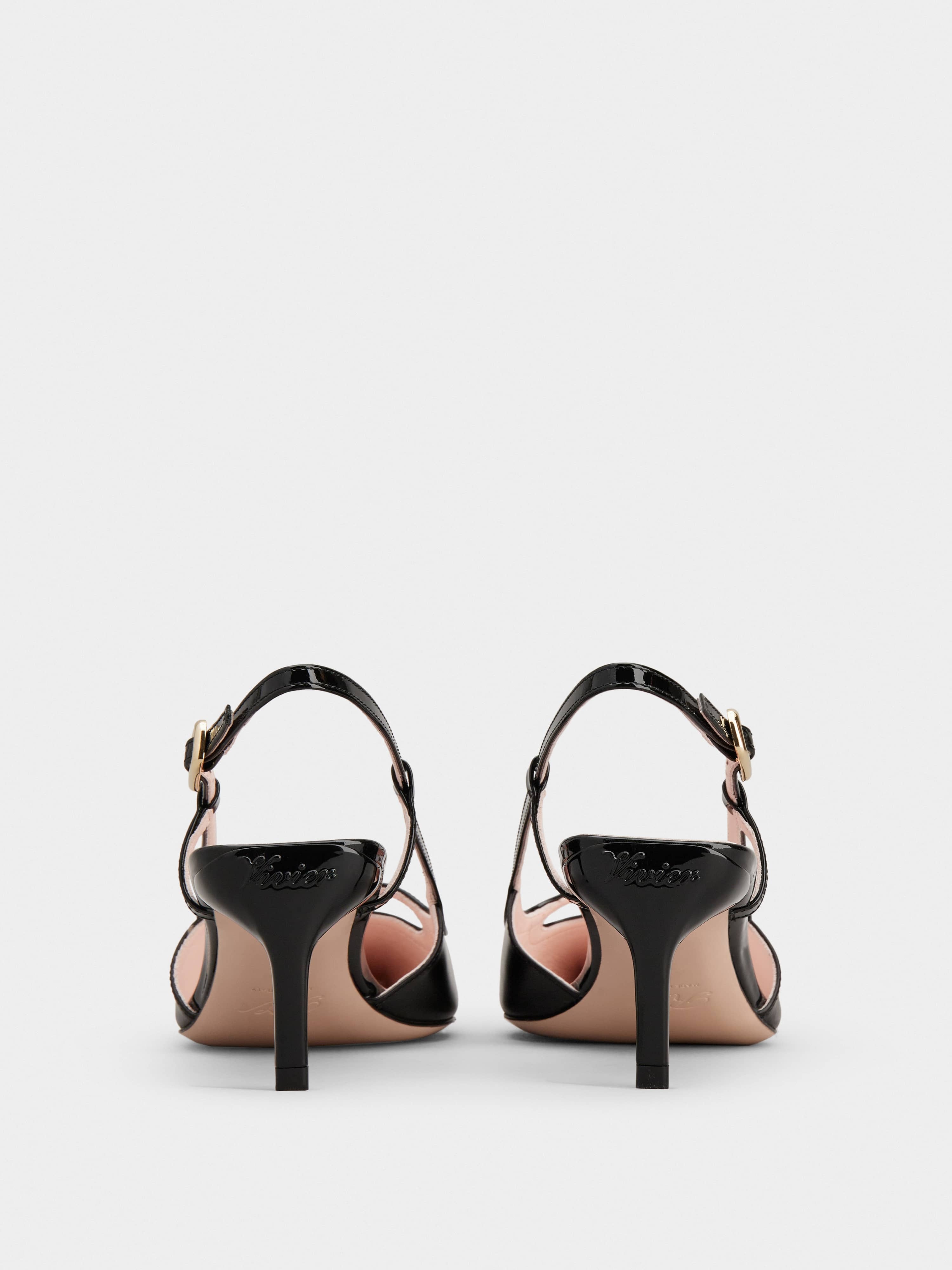 Viv' Canard Slingback Pumps in leather - 5