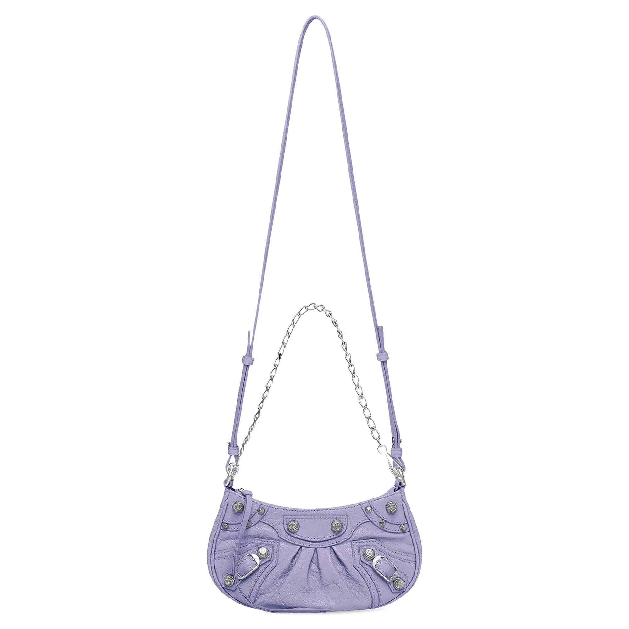 Balenciaga Le Cagole Mini Purse With Chain 'Light Purple' - 3