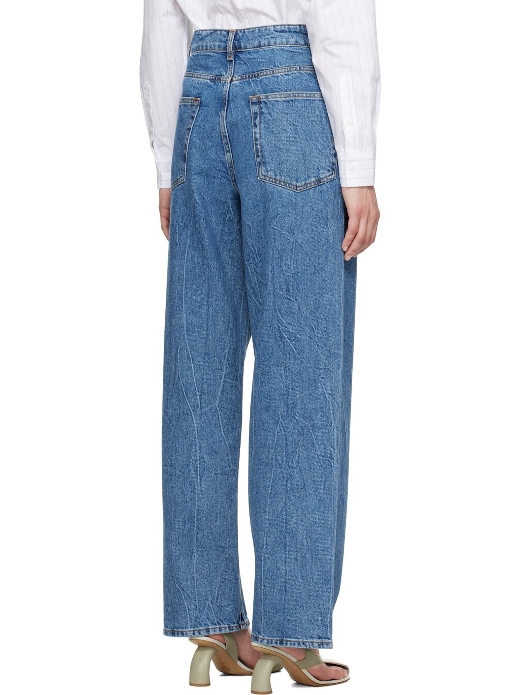 Blue Baggy Fit Jeans - 3