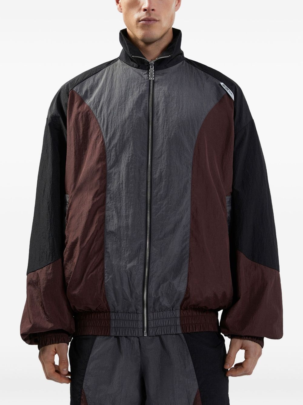 colour-block jacket - 4