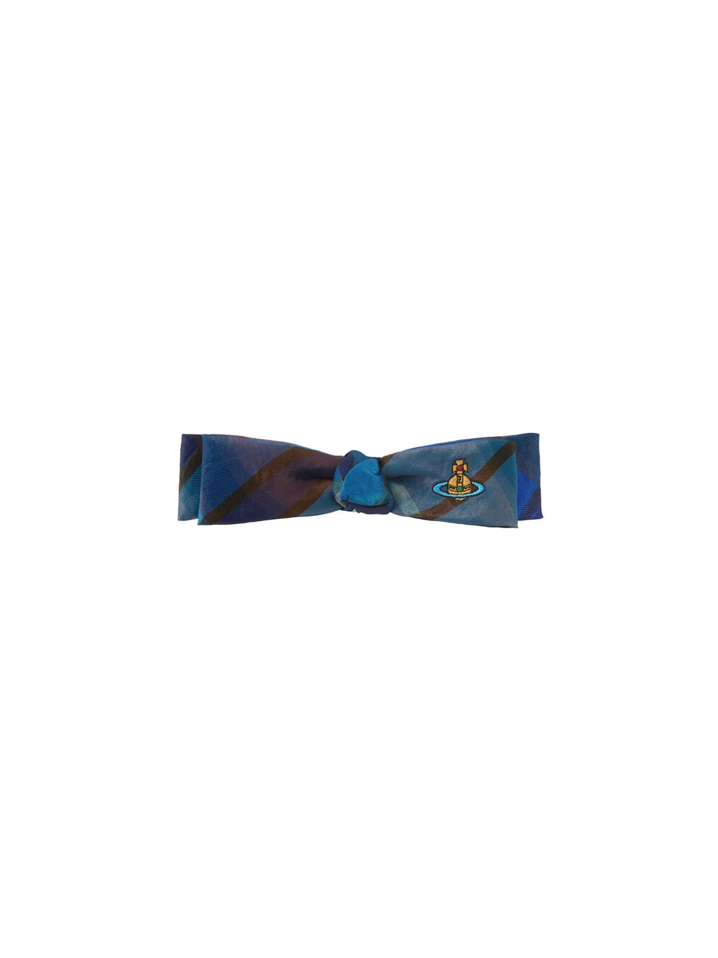 SMALL HAIR CLIPS - SHINY BLUE/BROWN - 1