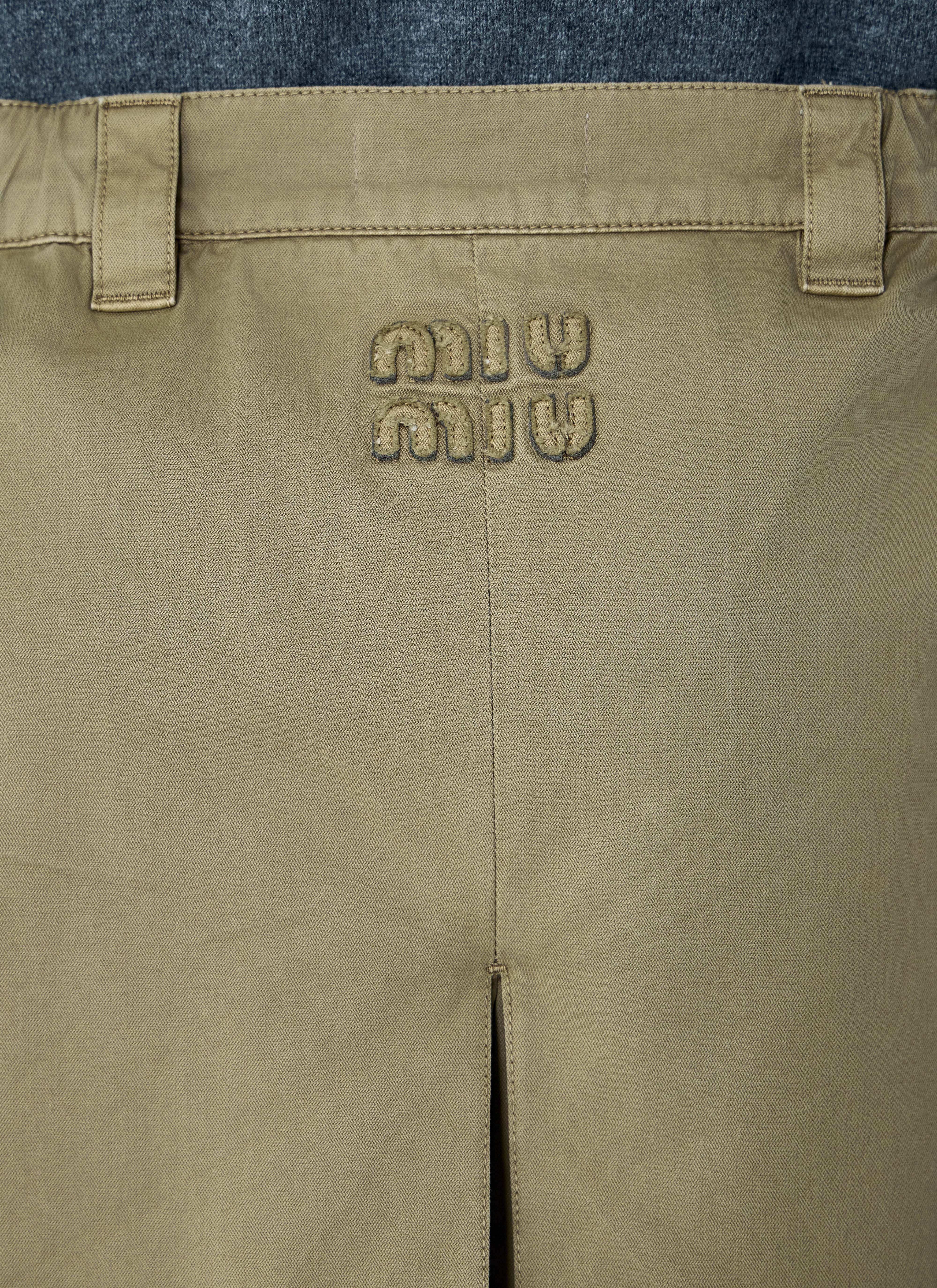 Miu Miu Women Garment-Dyed Skirt - 6
