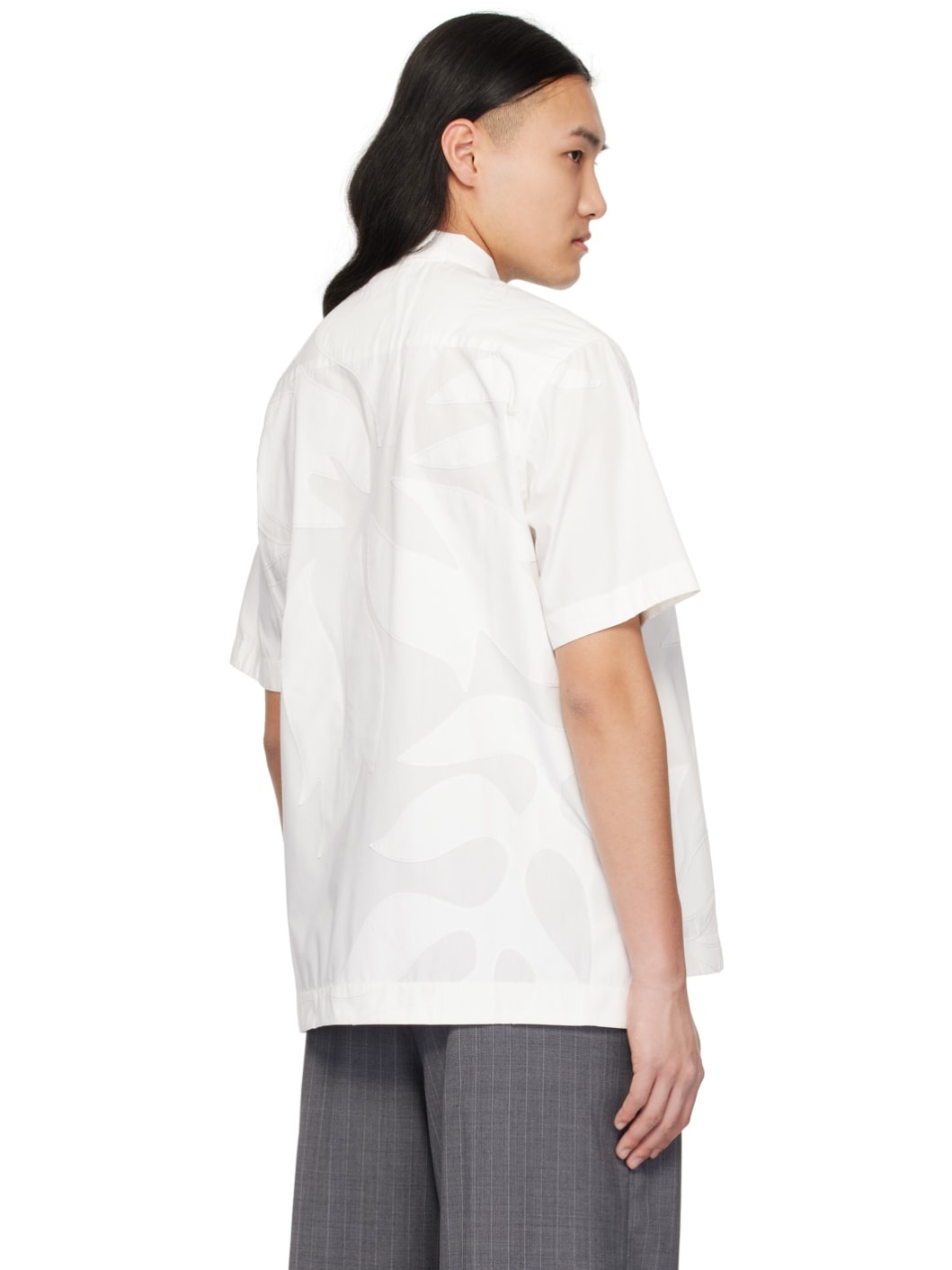 White Floral Shirt - 3