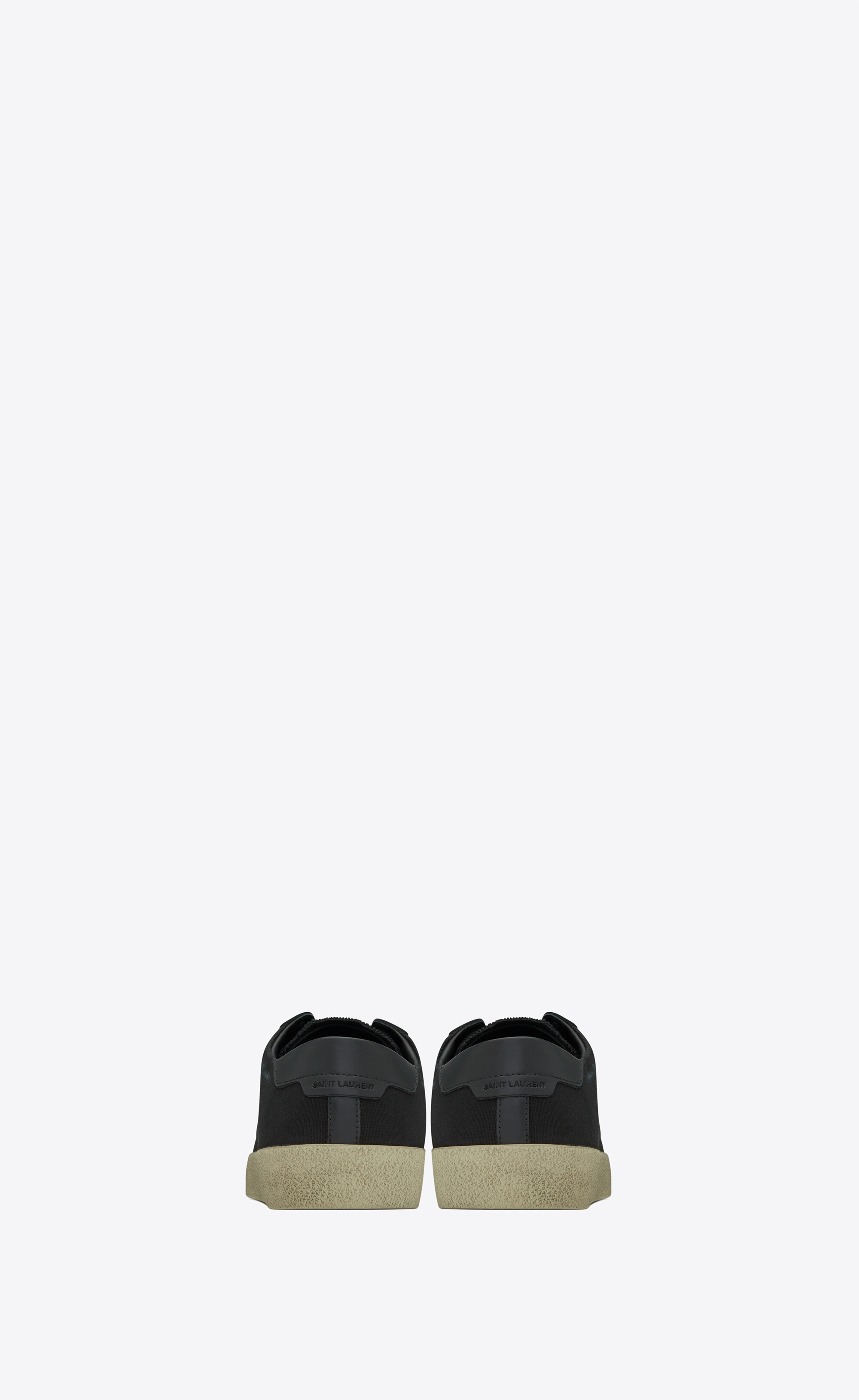 court classic sl/06 embroidered sneakers in canvas and smooth leather - 3