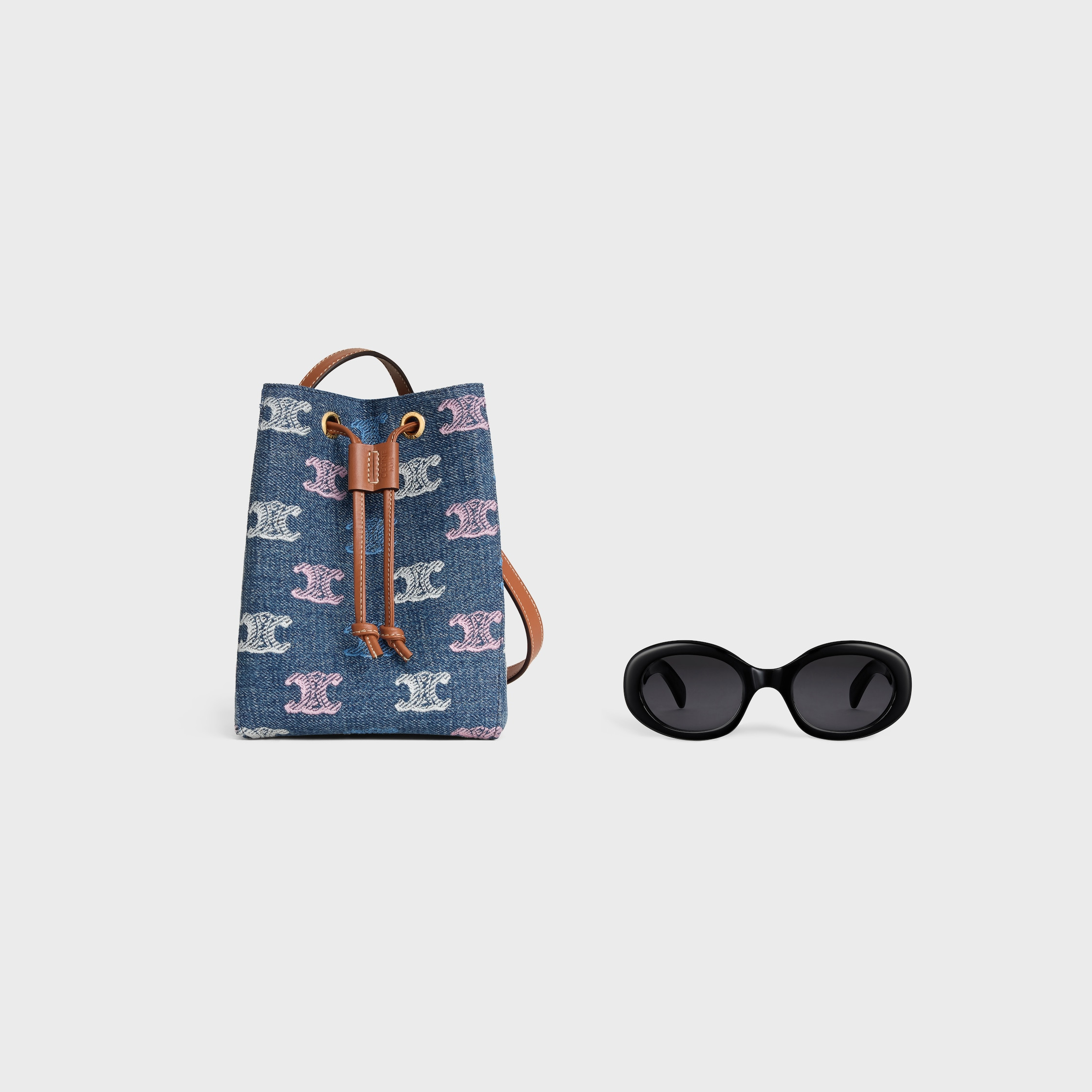 MICRO SAILOR IN DENIM WITH TRIOMPHE ALL OVER - 6