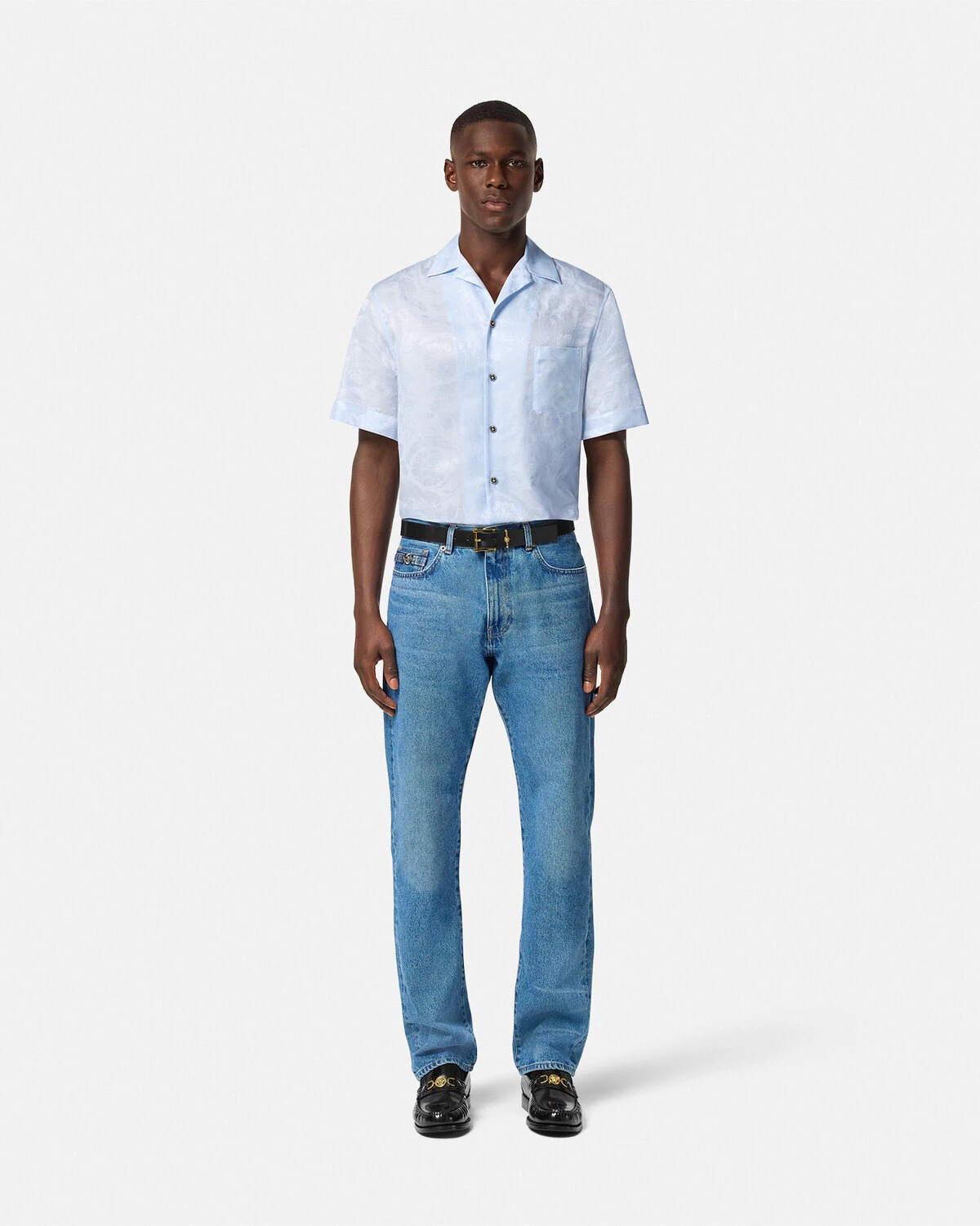Barocco Jacquard Silk-Blend Shirt - 2