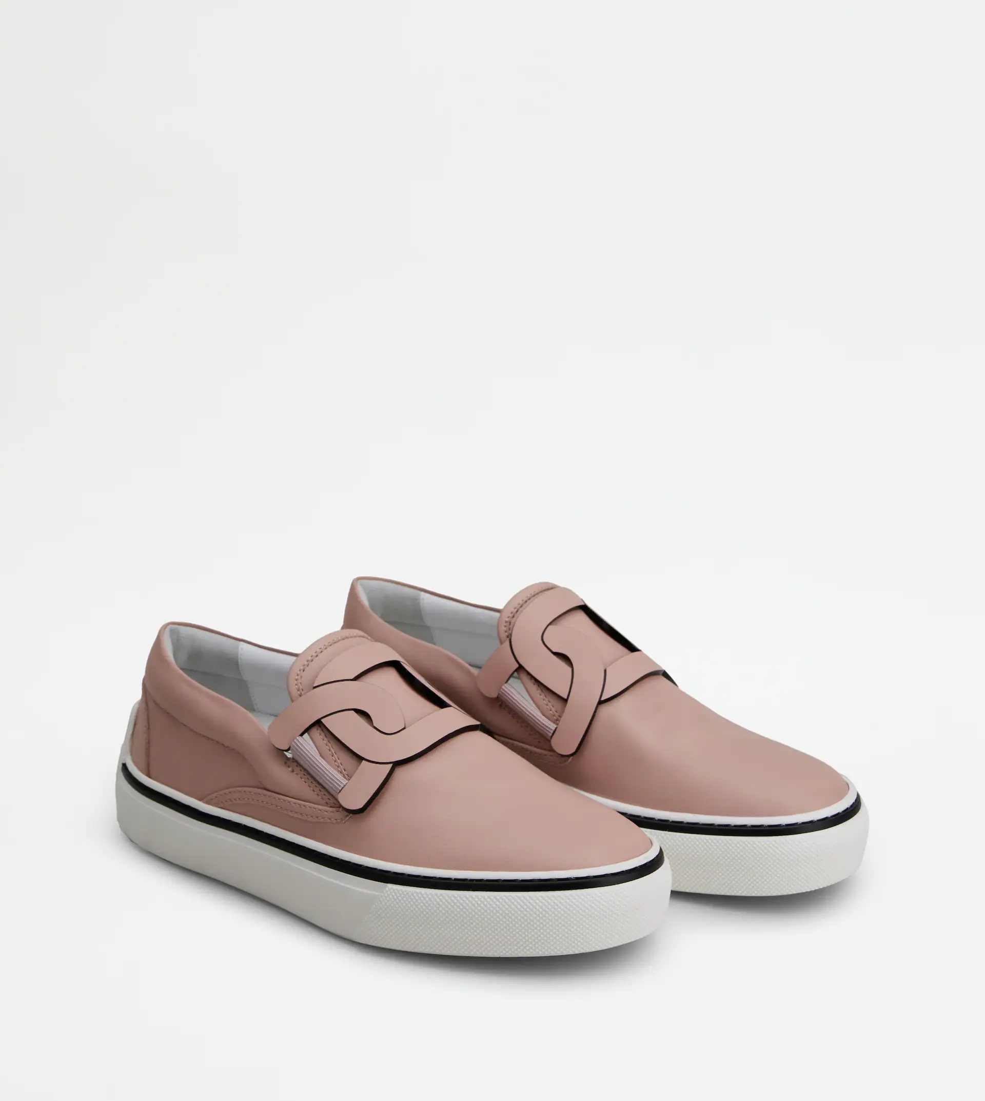 TOD'S SLIP ON SHOES IN LEATHER - VIOLET - 3