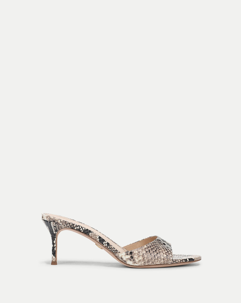 TIA LEATHER KITTEN-HEEL SANDAL 1